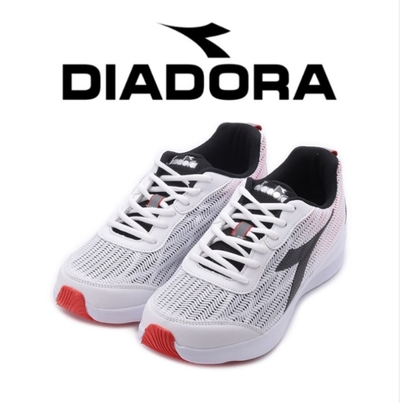 DIADORA 男鞋 輕量透氣 回彈緩震 機能吸震減壓鞋墊 專業慢跑鞋 白紅 DA71169