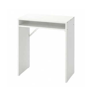 僅限面交現貨(二手）書桌/工作桌附層架, 白色, 65 x 40 公分