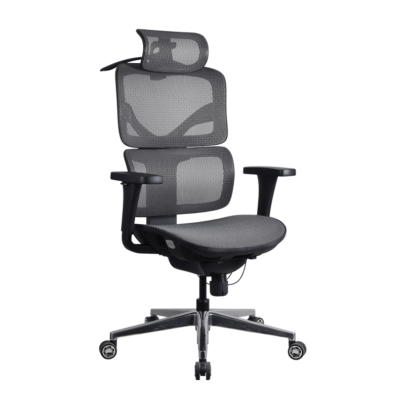 完美主義|超透氣網布黑耀椅 (灰網) 電競椅 躺椅 電腦椅 辦公椅 人體工學椅【Y0125】