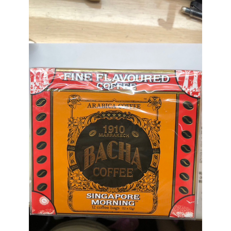 新加坡Bacha Coffee 濾掛式咖啡禮盒 12入/盒 可附原裝紙袋 送禮佳咖啡 咖啡界的愛馬仕