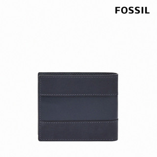 FOSSIL Everett 真皮大零錢袋皮夾-海軍藍 ML4400406