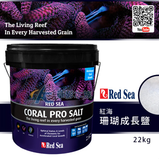 【AC草影】Red Sea 紅海 珊瑚成長鹽（22kg）【一桶】