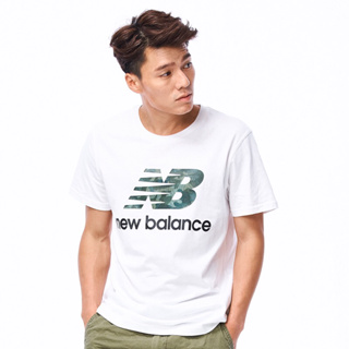 大灌體育👟 New Balance迷彩經典Logo短袖T恤AMT91546WM_男_白