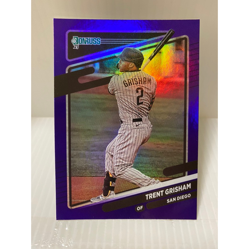 【ES-931】 MLB 聖地牙哥教士 TRENT GRISHAM PANINI DONRUSS 紫折射 特卡