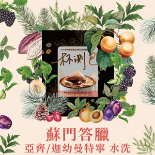 【杯測包】蘇門答臘/亞齊/迦幼曼特寧 水洗-10包入 咖啡 美式 拿鐵 黑咖啡 咖啡濾掛 浸泡式咖啡 精品咖啡