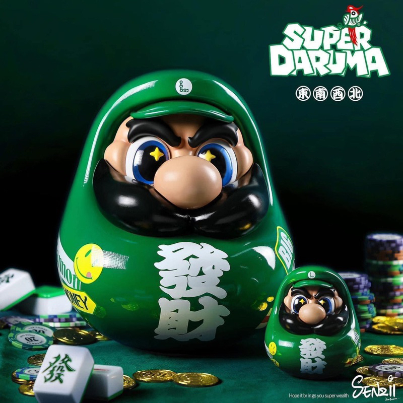 SENZII千紙×超級達摩SuperDaruma 發財