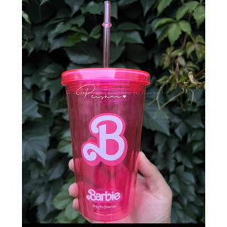 ✨預購✨ 芭比 barbie 電影 聯名 首映會 杯子 水杯 吸管杯 環保杯 塑膠杯 粉紅 可愛 冷飲杯 攜帶方便 粉色