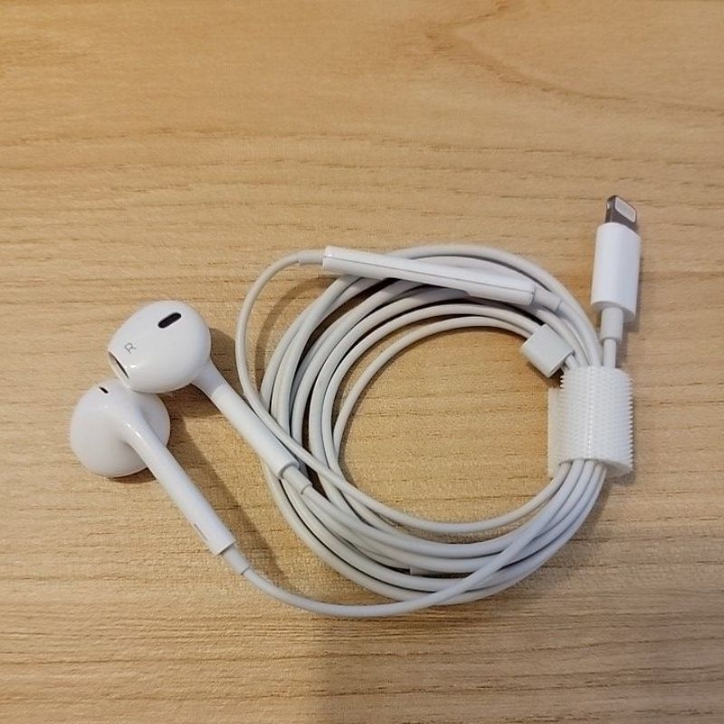 [二手現貨, 特價優惠] Apple 原廠有線耳機 EarPods Lightning 裸裝