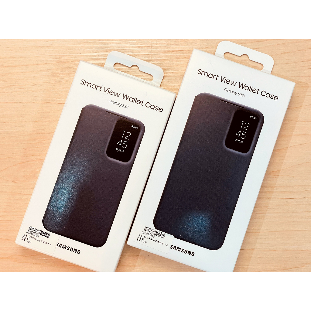 【台灣公司貨】SAMSUNG 三星原廠 Galaxy S23｜S23+｜S23 Ultra 全透視感應 卡夾式保護殼 黑