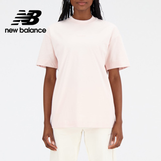 【New Balance】 NB 親膚刺繡LOGO短袖上衣_女性_粉色_AWT33557OUK