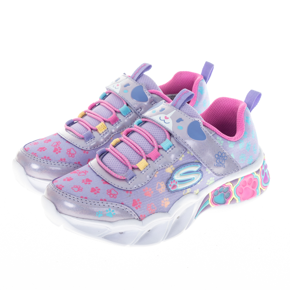 SKECHERS 童鞋 女童系列燈鞋 PRETTY PAWS - 319301LLVMT