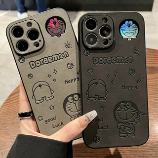 皮革高階卡通哆啦A夢叮噹貓iPhone11 12 13 14 15 PRO MAX手機殼 iX XR XS MAX手機殼