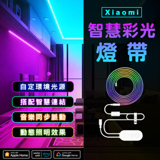 【coni mall】Xiaomi 智慧彩光燈帶 現貨 當天出貨 小米 氣氛燈條 幻彩燈條 流水燈 房間氣氛燈 動態照明