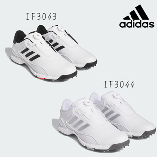 ＊立航高爾夫＊Adidas GOLFLITE BOA 有釘款男鞋 #IF3043 / #IF3044,白黑 / 白銀