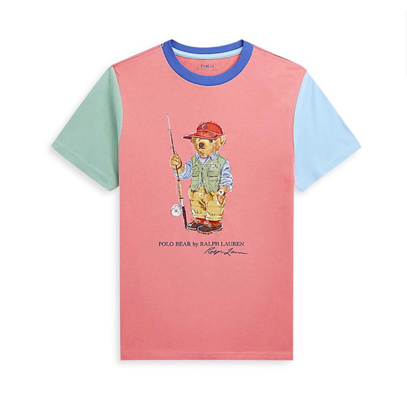 現貨🐻Polo Bear Ralph Lauren 青年款 撞色釣魚熊 短袖T恤上衣