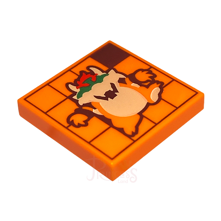 公主樂糕殿 LEGO 樂高 71395 瑪利歐 2x2 庫巴 印刷 橘色 3068bpb1839 T600
