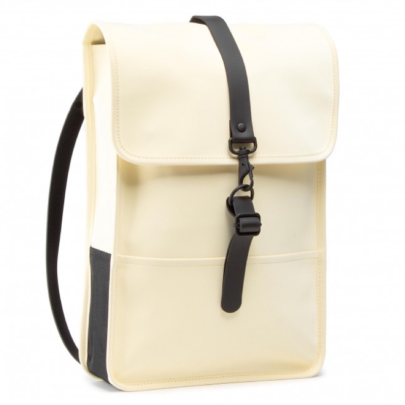 RAINS Backpack Micro-丹麥 防水 後背包 Pearl Yellow 筆電包 公事包 防水後背包