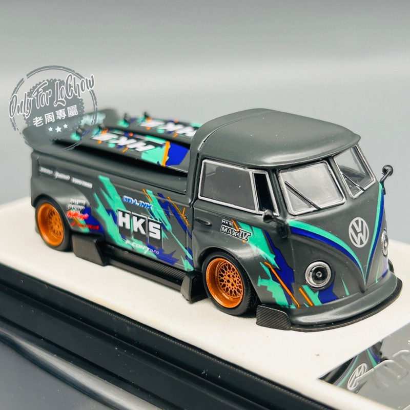 現貨 老周微影 1/64 TPC 福斯 Volkswagen T1 HKS VW 皮卡 麵包車 TM 合金模型車