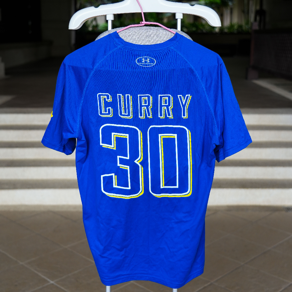 【二手現貨】產品實拍 Under Armour藍色短袖T恤 男裝 衣服 Curry NBA