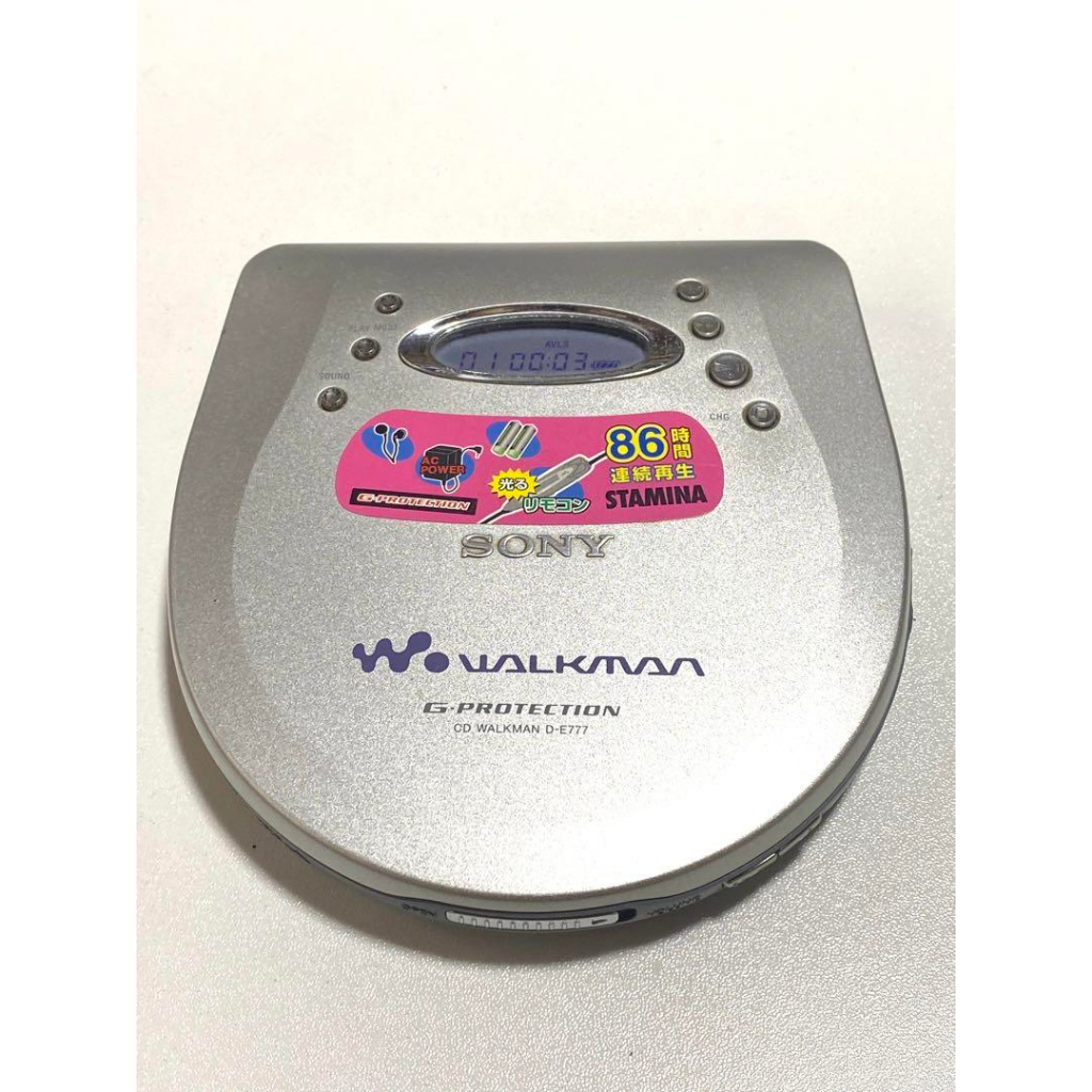 SONY WALKMAN  D-E777 CD 隨身聽 簡配單機