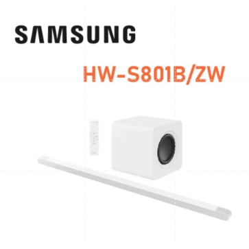 ✿聊聊最便宜✿全台配裝✿全新未拆箱 HW-S801B【Samsung三星】3.1.2 Soundbar 白色家庭劇院