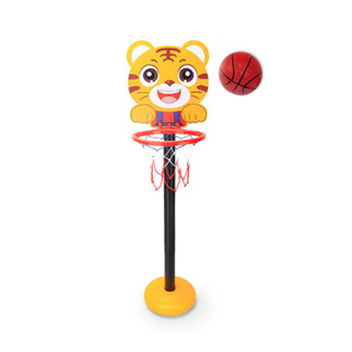 【Hi-toys】卡通虎四段可調籃球架/兒童籃球(附球及打氣筒)