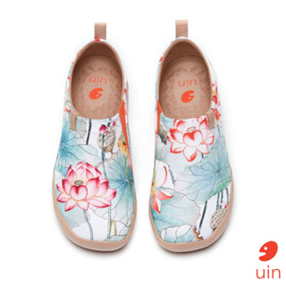 #預購#uin西班牙原創設計 女鞋 夏荷彩繪休閒鞋W1010065⭐正品代理⭐