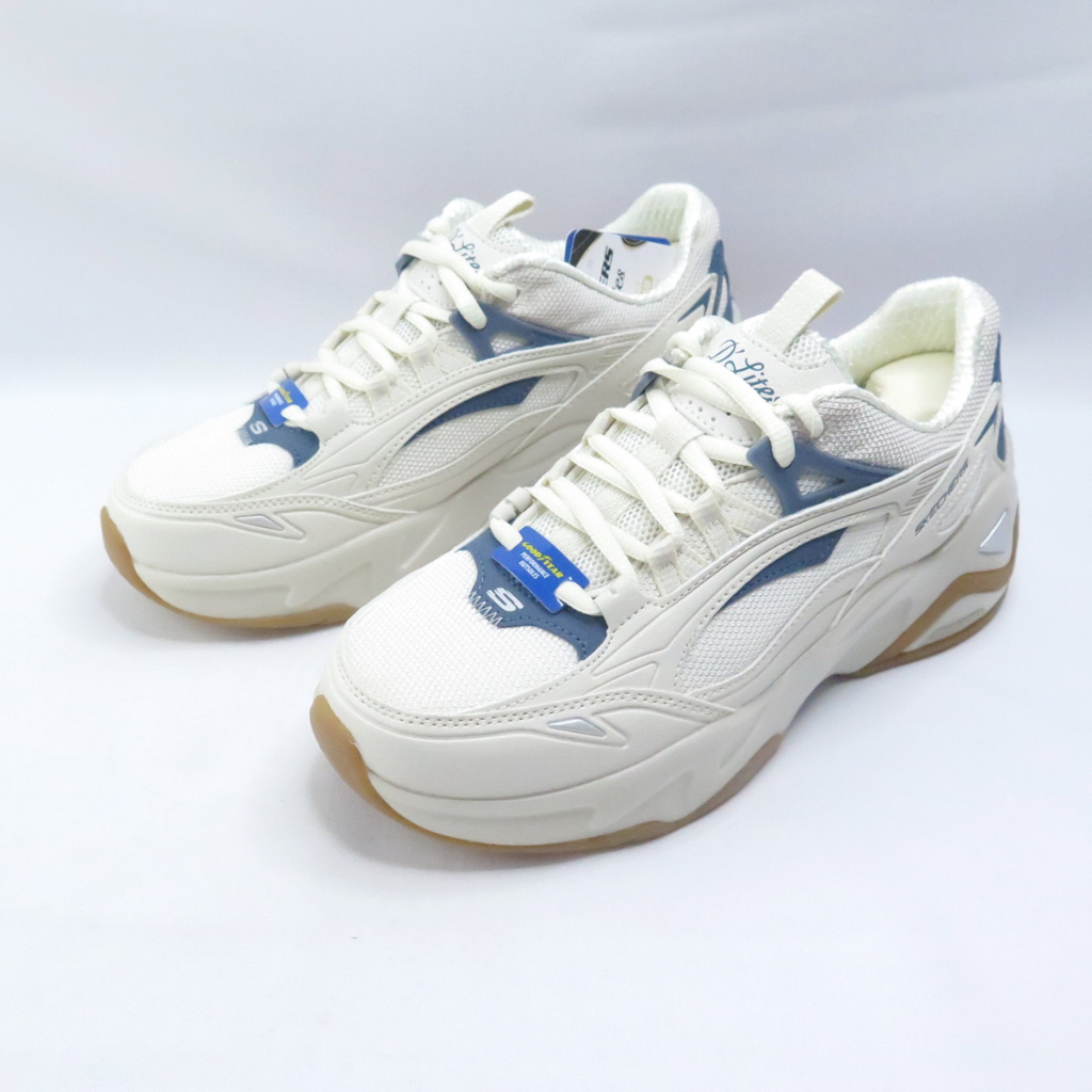 Skechers D LITES Hyper Burst 女休閒鞋 老爹鞋 149984NTBL 白藍iSport愛運動