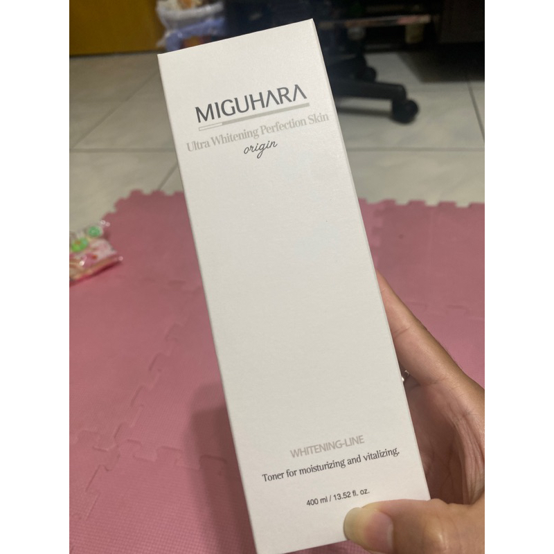 韓國 MIGUHARA✨✨ 美白亮膚化妝水400ml  補水保濕提亮  改善暗沉 大黃水