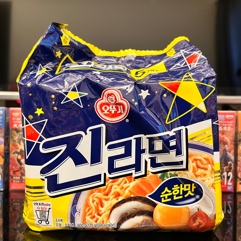 韓國 不倒翁 頂級金拉麵 原味 600公克(120公克x5包入)