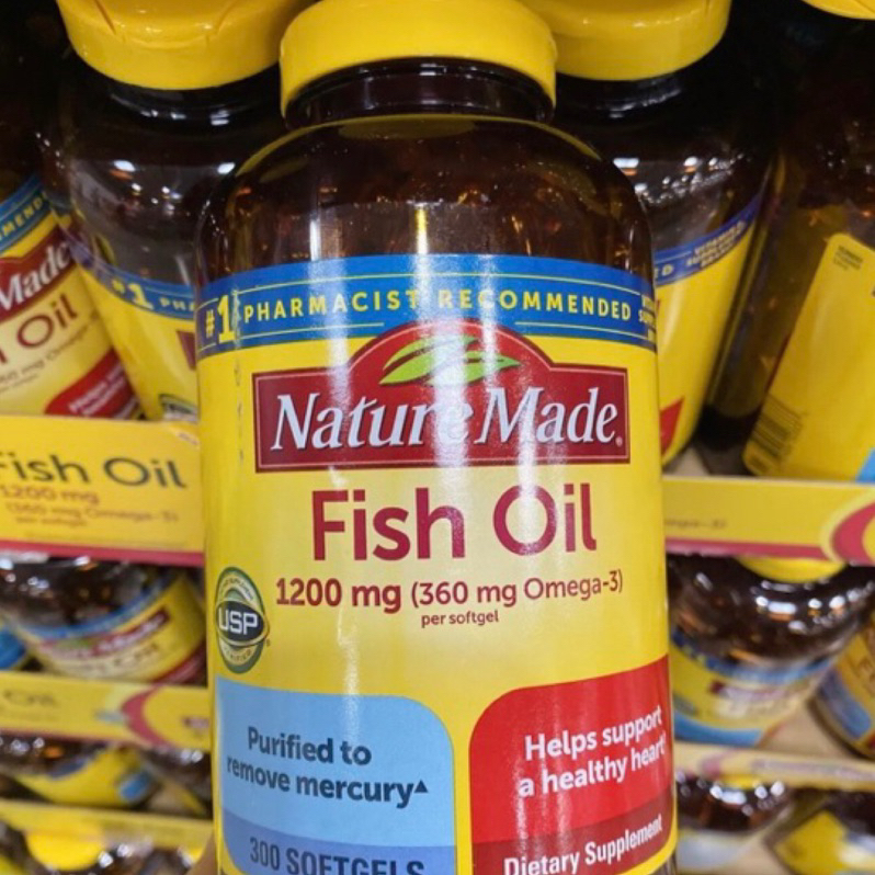 【Star代購】 Nature Made Fish Oil 萊萃美魚油 魚油 300顆 1200mg