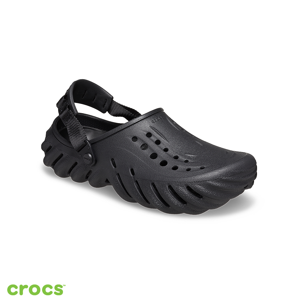 Crocs 卡駱馳 (中性鞋) Echo 波波克駱格-207937-001_洞洞鞋