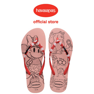 Havaianas 哈瓦仕 拖鞋 迪士尼100週年紀念 米妮 毛怪 大眼仔 阿布 粉 4148765-0076W