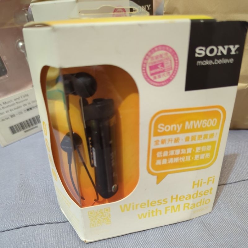 sony 索尼 藍芽無線耳機 MW600 Hi-Fi Wireless Headest with FM Radio