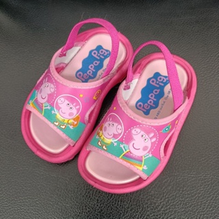 二手童鞋🎀粉紅豬小妹嬰幼兒拖鞋