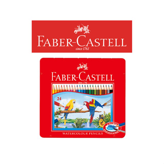 Faber-Castell輝柏嘉 水性色鉛筆24色/紅色鐵盒