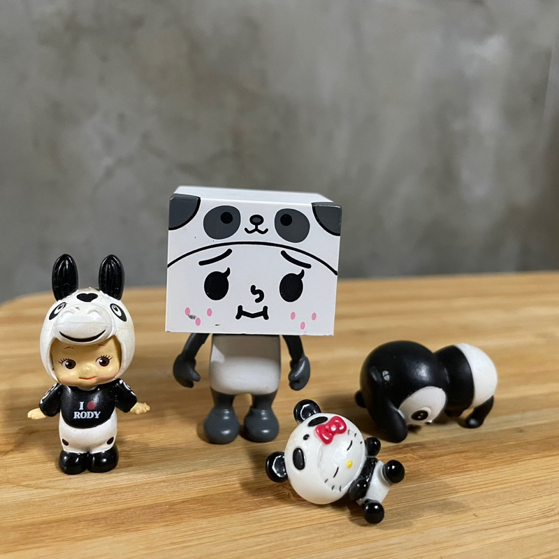 各種熊貓🐼豆腐人TO-FU Q比變裝Rody 馬來貘杯緣子 Hello Kitty