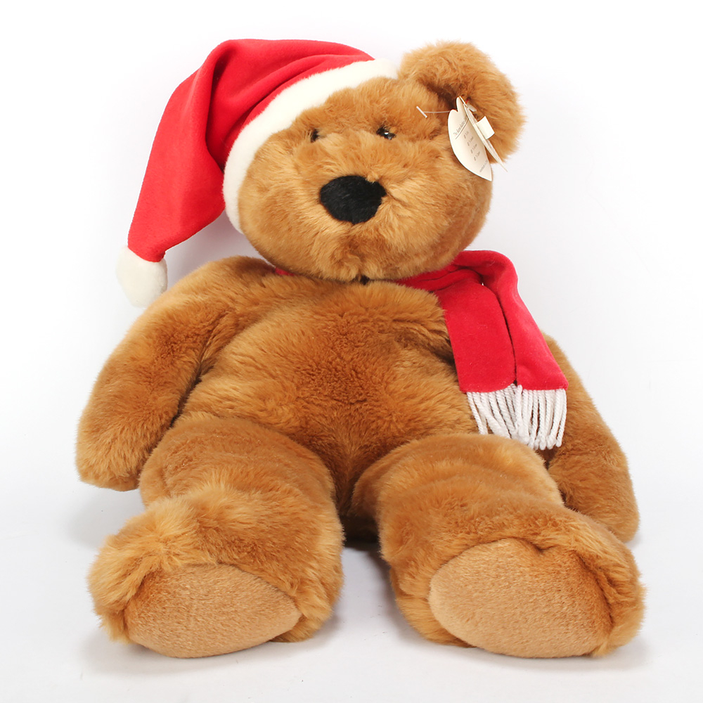 美國Ty 紅色聖誕帽子圍巾泰迪熊玩偶(21英寸)630066