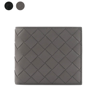 BOTTEGA VENETA 新款小牛皮編織對開8卡短夾(任選) 605721 VCPQ4