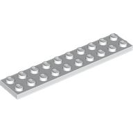 383201 LEGO 樂高 3832 白色 顆粒薄板 Plate 2x10