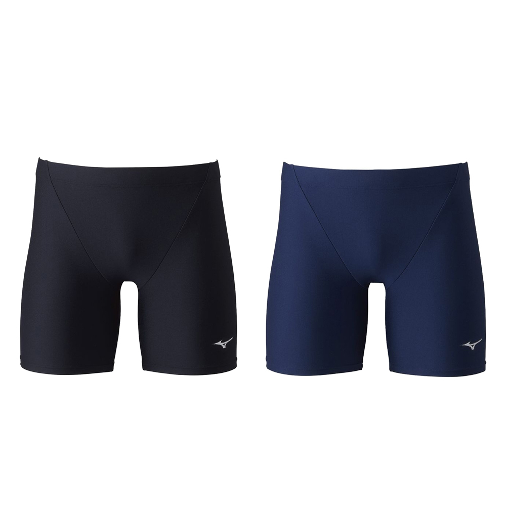 MIZUNO SWIM BASIC 男泳褲 黑色 藍色 彈性纖維 素面泳褲 N2MBAA01 23FWO 【樂買網】
