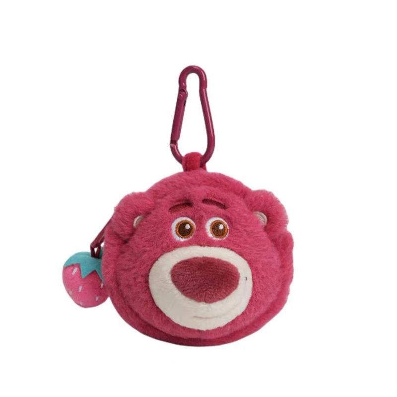 💙現貨💙🍓草莓熊🍓 迪士尼正版 🏰 耳機包 零錢包 公仔 鑰匙扣 掛件 掛飾 毛絨 女