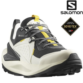 Salomon ELIXIR Goretex 男款 低筒防水登山鞋 L47295800 香草白/幻灰/檸檬黃 特價
