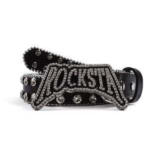（TYC STORE ）ROCKSTA 女款 水鑽 龐克 卯釘 牛皮 腰帶 皮帶