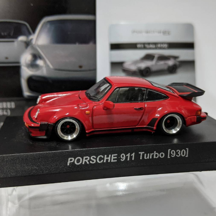 [現貨] [全新稀有絕版二改品] 1/64 Kyosho porsche 911 Turbo 930 紅 低趴 內凹輪框