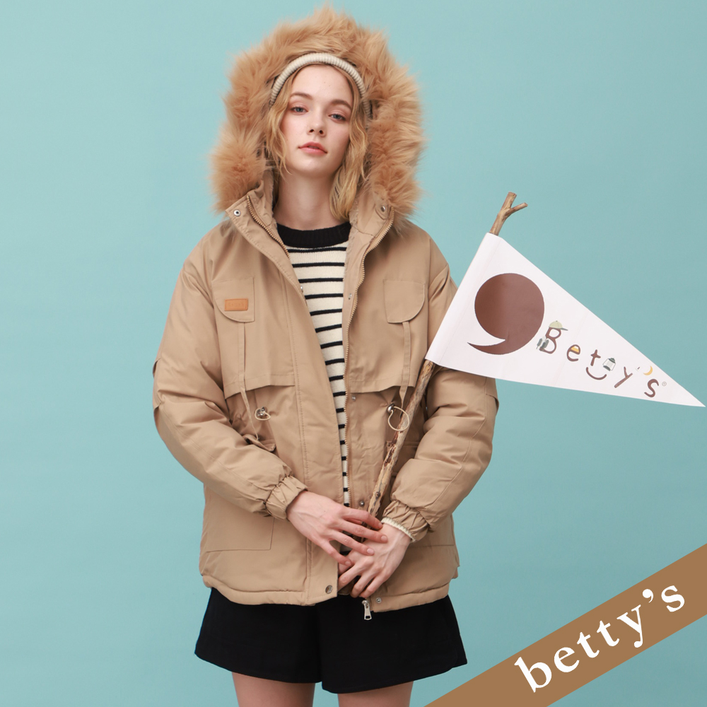 betty’s貝蒂思(25)腰鬆緊棉質口袋短褲(黑色)