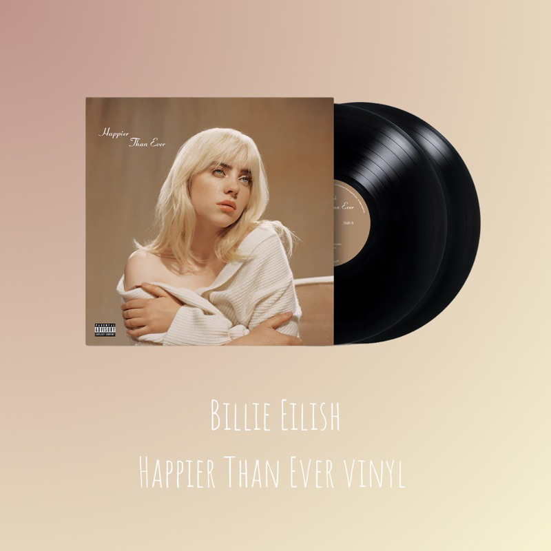 DR.美國🇺🇸怪奇比莉Billie Eilish-Happier Than Ever 雙黑膠