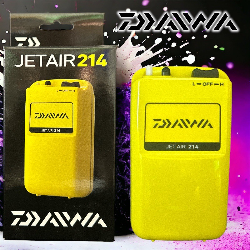 中壢鴻海釣具 DAIWA 打氣機(幫浦) JET AIR 214#黃 打氧機