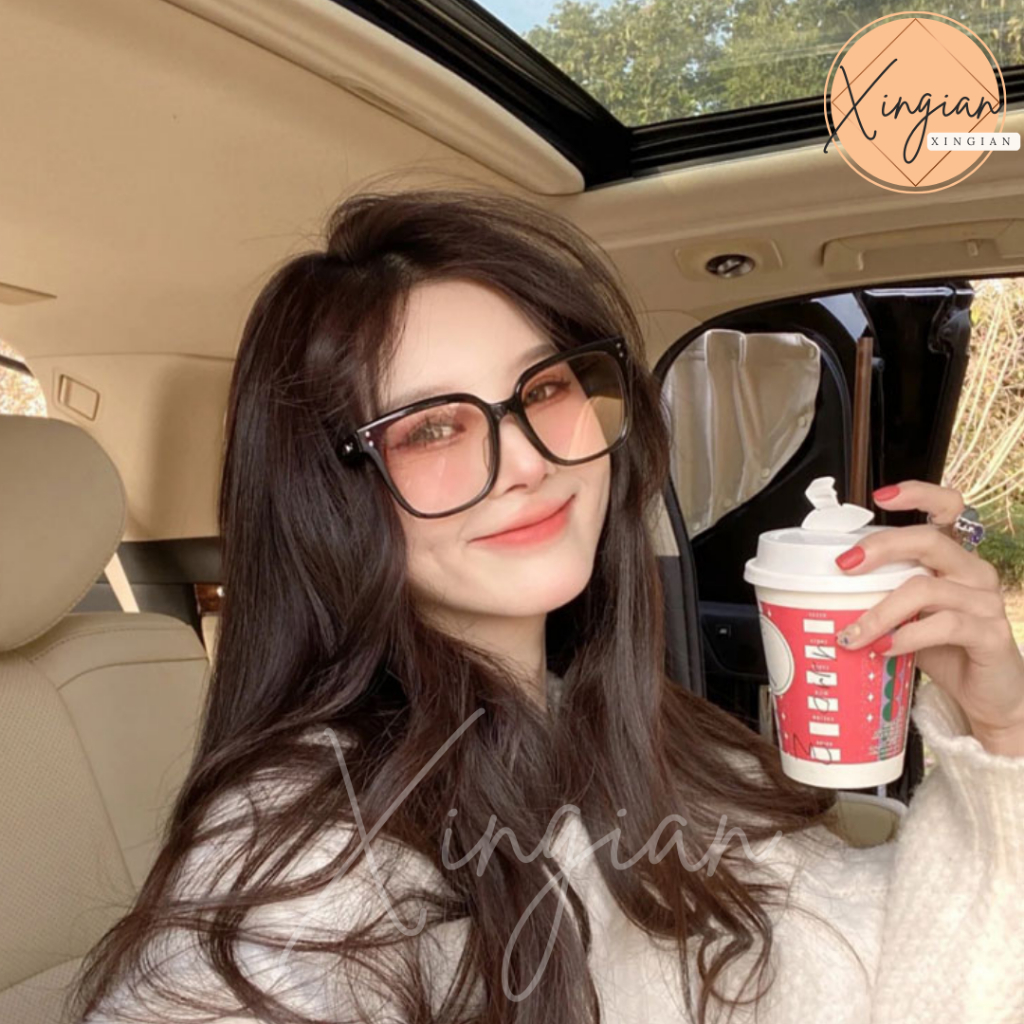 🕶️顯瘦感新款墨鏡🕶️   大方框墨鏡 時髦 韓國 小紅書熱賣 太陽眼鏡 百搭 鉚釘 抗UV 太陽眼鏡 抖音 網紅 網美