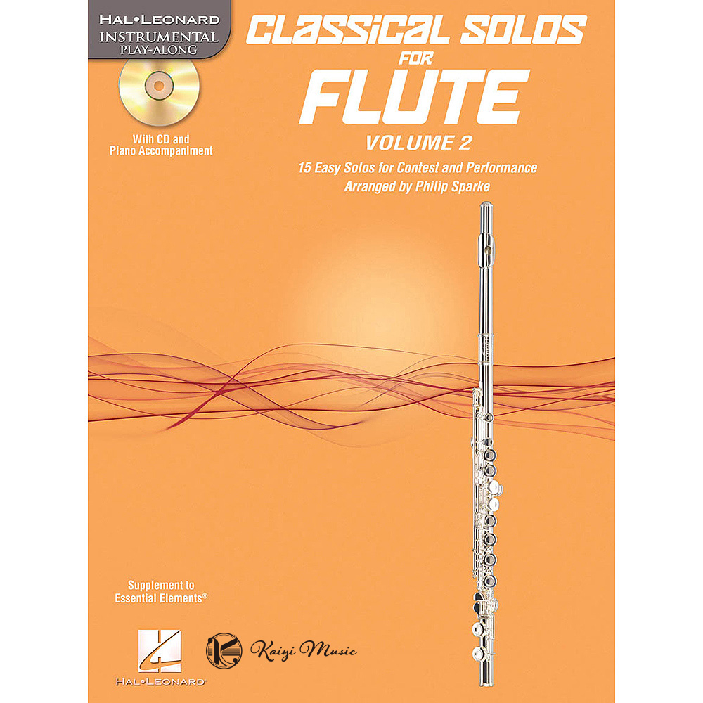【凱翊︱HL】 長笛的古典獨奏第2冊：15首用於比賽和表演的簡單獨奏 附CD Classical Solos for F